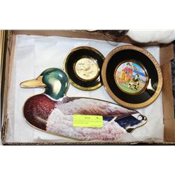 TWO CHOKIN PLATES 24K & LIMITED EDITION MALLARD