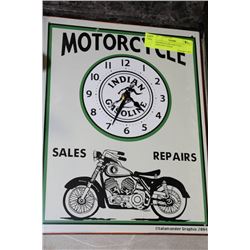 2004 INDIAN MOTORCYCLE GASOLINE CLOCK