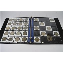 BINDER OF 28 SILVER PESOS 1957-66