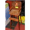 Image 1 : WOODEN DOLL HIGH CHAIR