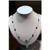 Image 2 : 14kt White Gold Ruby Necklace MSRP $5187