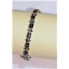 Image 1 : Sterling Silver Sapphire Bracelet MSRP $2675