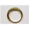 Image 3 : 10kt Yellow Gold Diamond Men's Wedding Band