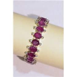 Sterling Silver Ruby and Cubic Zircon MSRP $8850