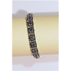 Sterling Silver Sapphire Bracelet MSRP $2175