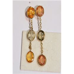 14kt Yellow Gold Sapphire Earrings MSRP $2950