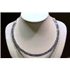 Image 2 : Sterling Silver Tanzanite Neckalce MSRP $4250
