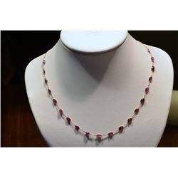 14kt Yellow Gold Ruby Necklace MSRP $3678