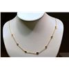 Image 1 : 14kt Yellow Gold Sapphire Necklace MSRP $2150