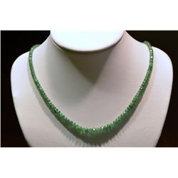 14kt Yellow Gold Clasp Emerald Necklace MSRP $4450