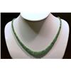 Image 1 : 14kt Yellow Gold Clasp Emerald Necklace MSRP $4450