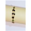Image 1 : 14kt Yellow Gold Sapphire and Emerald Bracelet