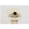 Image 1 : 14kt White Gold Black and White Diamond Ring