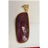 Image 2 : 14kt Yellow Gold Ruby and Diamond Pendant