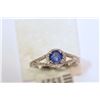 Image 1 : 14kt Gold Sapphire and Diamond Ring MSRP $2281