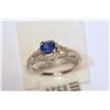 Image 2 : 14kt Gold Sapphire and Diamond Ring MSRP $2281