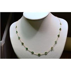 14kt White Gold Emerald Necklace MSRP $4550