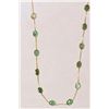 Image 2 : 14kt White Gold Emerald Necklace MSRP $4550