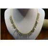 Image 1 : 10kt Yellow Gold Emerald and Diamond Necklace