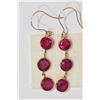 Image 1 : 14kt Gold Ruby Earrings MSRP $1850