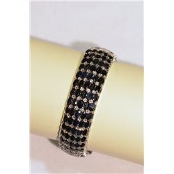 Sterling Silver Sapphire Bangle MSRP $4900