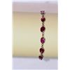 Image 1 : 14kt White Gold Ruby Braclelet MSRP $3678