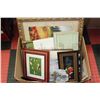 Image 1 : LARGE BOX OF PICTURES, PLAQUES AND