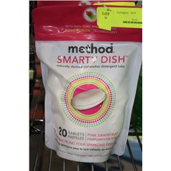 BAG OF 20 METHOD DISHWASHER DETERGENT TABS