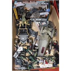FLAT W/ G.I. JOE FIGURINES, ACTION TOYS