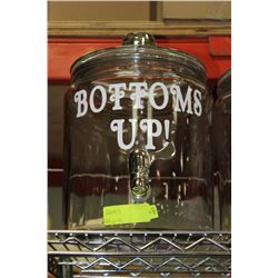 NEW 2 GALLON DRINK DISPENSER ON CHOICE: BOTTOMS UP