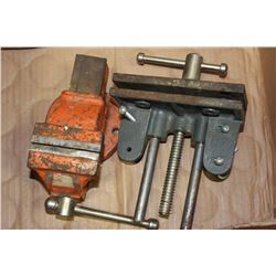 BOX W/ 2 BENCH-MOUNT VICES