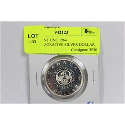 BRILLIANT UNC 1964 COMMEMORATIVE SILVER DOLLAR
