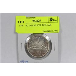GEM UNC 1966 SILVER DOLLAR