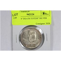 UNC 1958 "DEATH TOTEM" SILVER DOLLAR