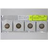 Image 1 : GEORGE V SILVER QUARTERS 1928-29-33-34 X4