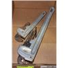 Image 1 : BOX W/ 2 RIDGID ALUMINUM PIPE WRENCHES