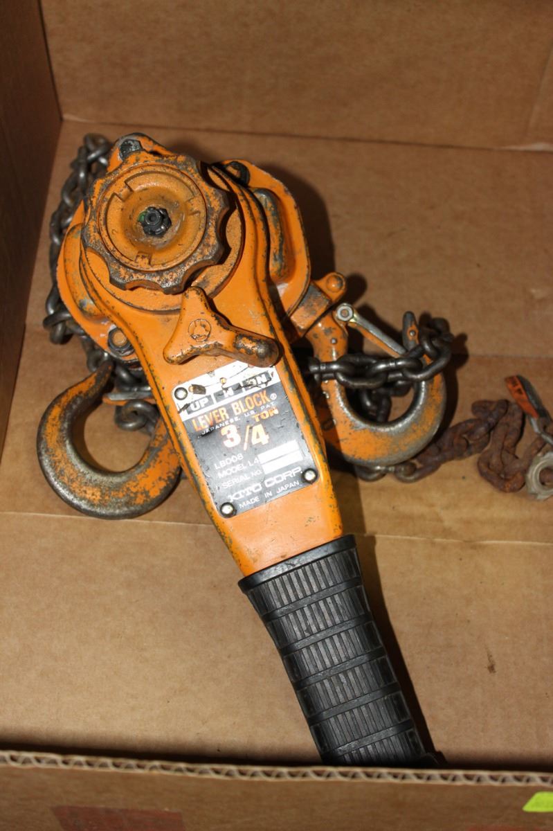 KITO 1/4 TON LEVER BLOCK CHAIN HOIST