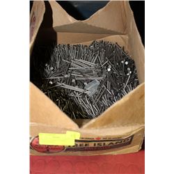 BOX FULL OF BRT 2 1/2 INCH COMMON NAILS