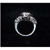 Image 3 : 14K WHITE GOLD LADIES DIAMOND RING
