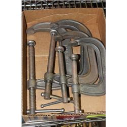 BOX W/ 4 ADJUSTABLE C-CLAMPS