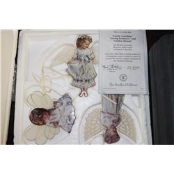 PORCELAIN ANGEL ORNAMENT TRIO - BRADFORD EXCHANGE