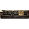Image 1 : NEW ROCKFORD BROWN LEATHERETTE RECLINING 84"SOFA &
