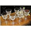 Image 1 : SET OF 7 ESTATE CRYSTAL GLASSES
