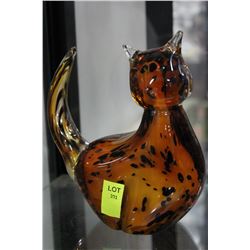 ESTATE ART GLASS CAT