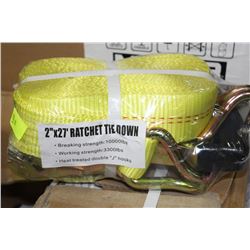 NEW 2" X 27' RATCHET TIE DOWN STRAP