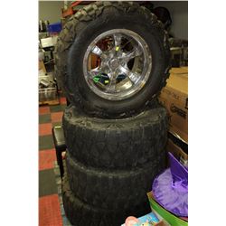 SET OF FOUR 17" TIRES & ALLOY RIMS