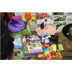 PALLET OF NEW & USED KIDS TOYS INCLUDING DISNEY,