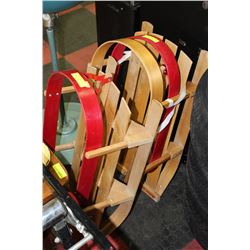TWO VINTAGE SLEDS
