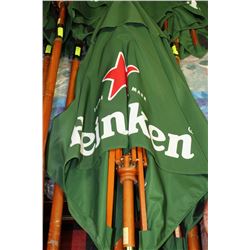 GREEN HEINEKAN PATIO UMBRELLA