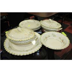 ESTATE ROYAL IVORY ENGLISH HAND PAINTED PLATES,